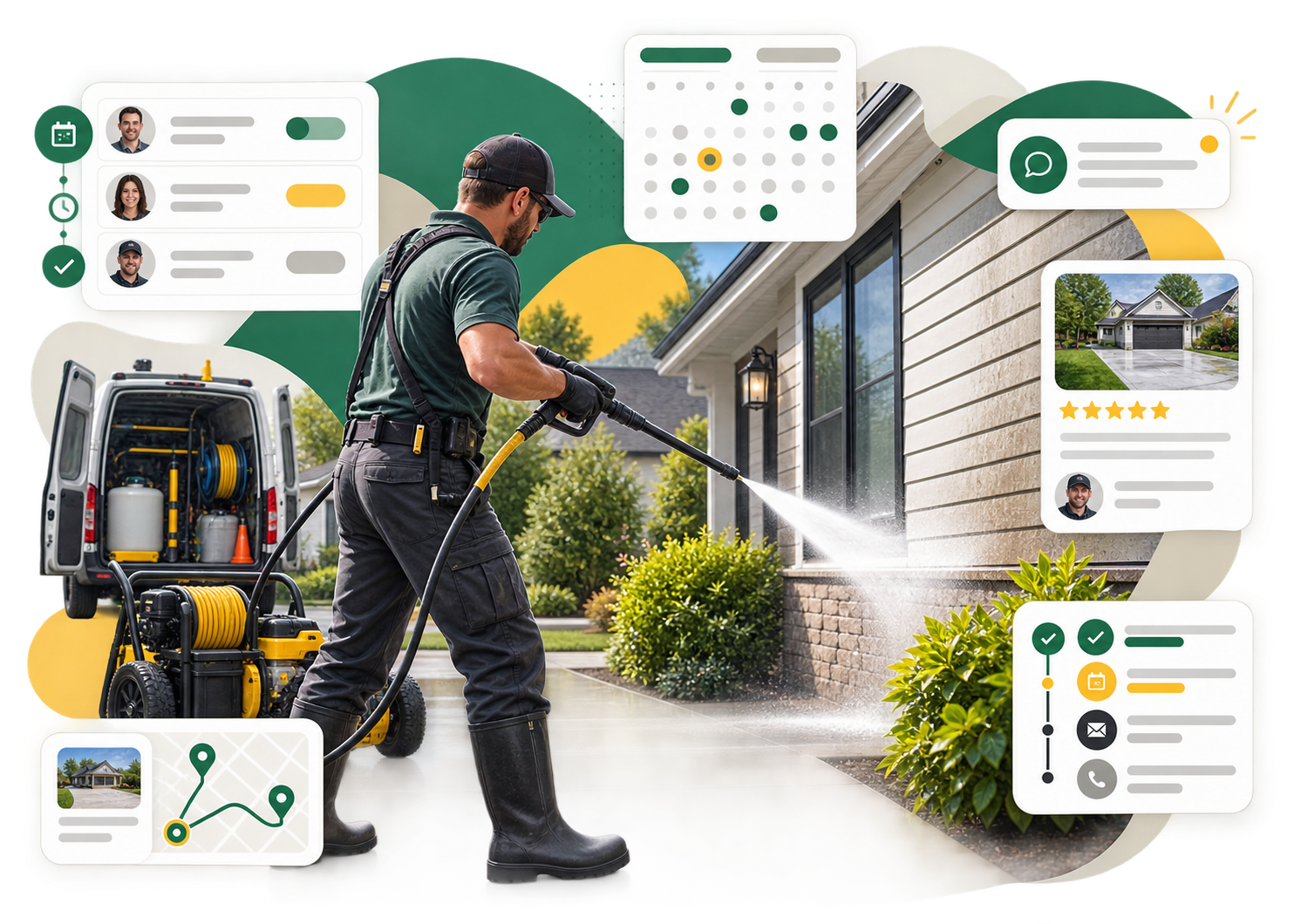 Pressure Washing platform foundation